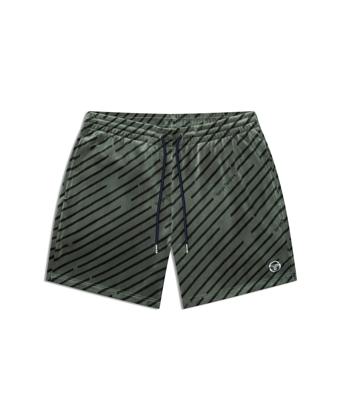 Мужские шорты Sergio Tacchini Obliquo Velour Short, цвет: Зелёный — фото 5