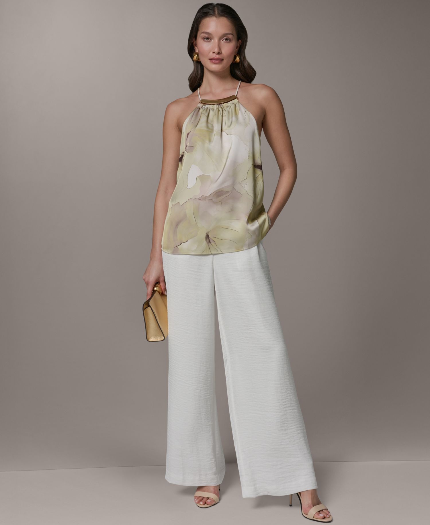 Women's Sleeveless Halter Neck Top