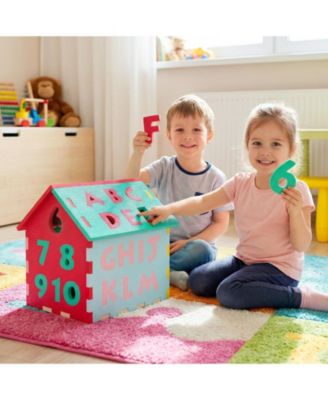 Puzzle Floor Mats with Interlocking Alphabet and Number for Kids