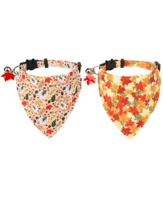 Cat Collars Breakaway With Removable Bandana Adjustable Bunny Pattern Cat Kitten Collars