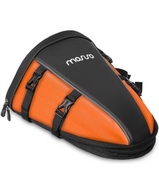 Motorcycle Tail Bag Waterproof Rear Seat Storage with Shoulder Strap, 10L Motorbike Saddle Bag for Travel Commuting Riding