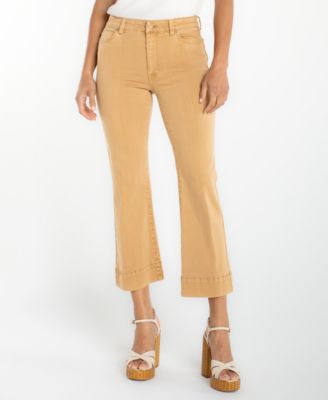 Women's Mid-Rise Cropped Flare Leg Jeans