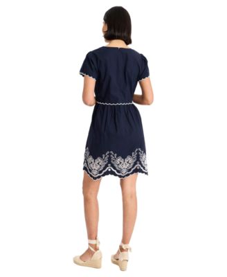 Women's Embroidered Fit & Flare Dresses | Macy's