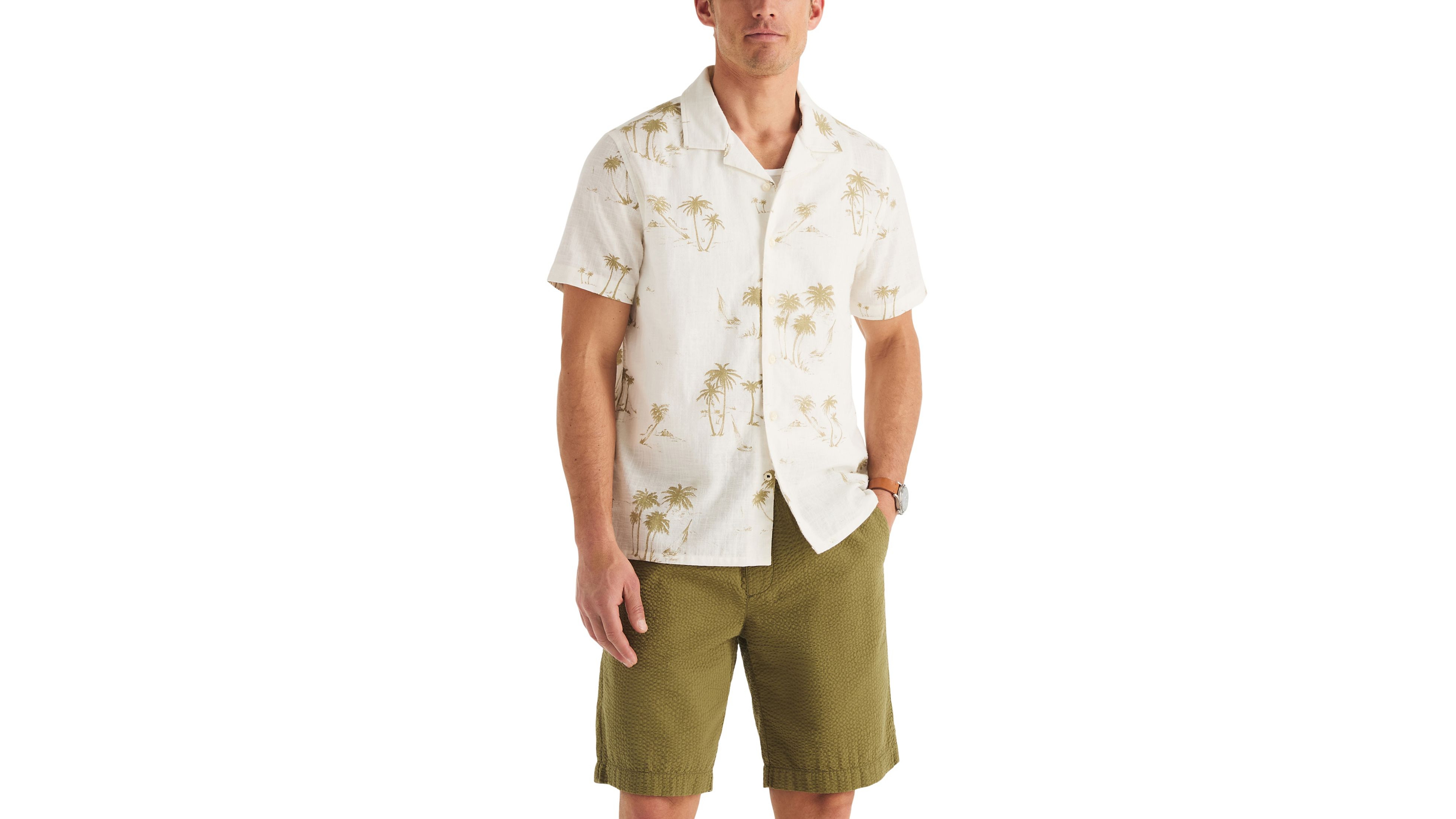 Nautica Men's Printed Short-Sleeve Shirt