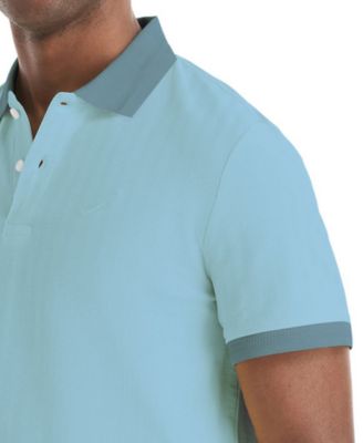 Men's Herringbone Short-Sleeve Polo Shirt