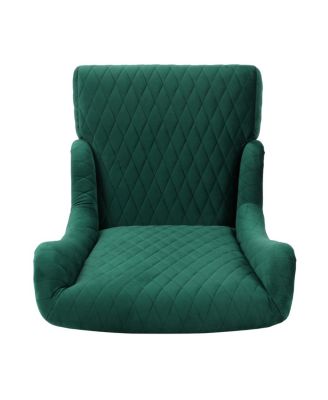 Velvet High-Back Accent Chair