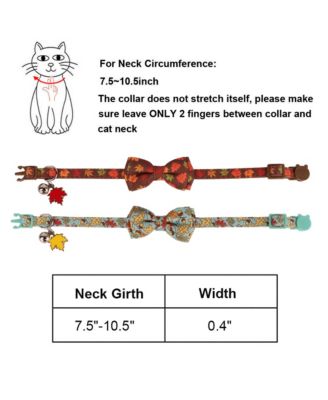 Floral Cat Collar with Removable Bowtie Bandana Bell Breakaway Adjustable Cute Flower Kitten
