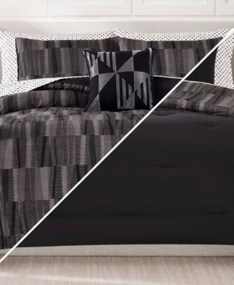 Woven Geo Bed in a Bag 8-Pc. Comforter Set, Queen