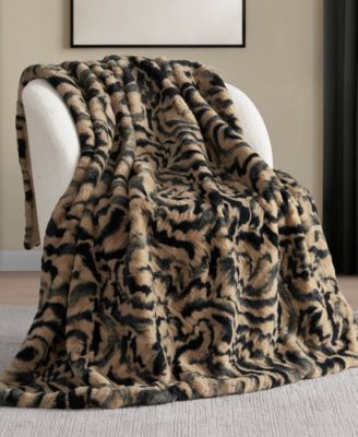 Evelyn Faux Fur Throw, 50" x 70"