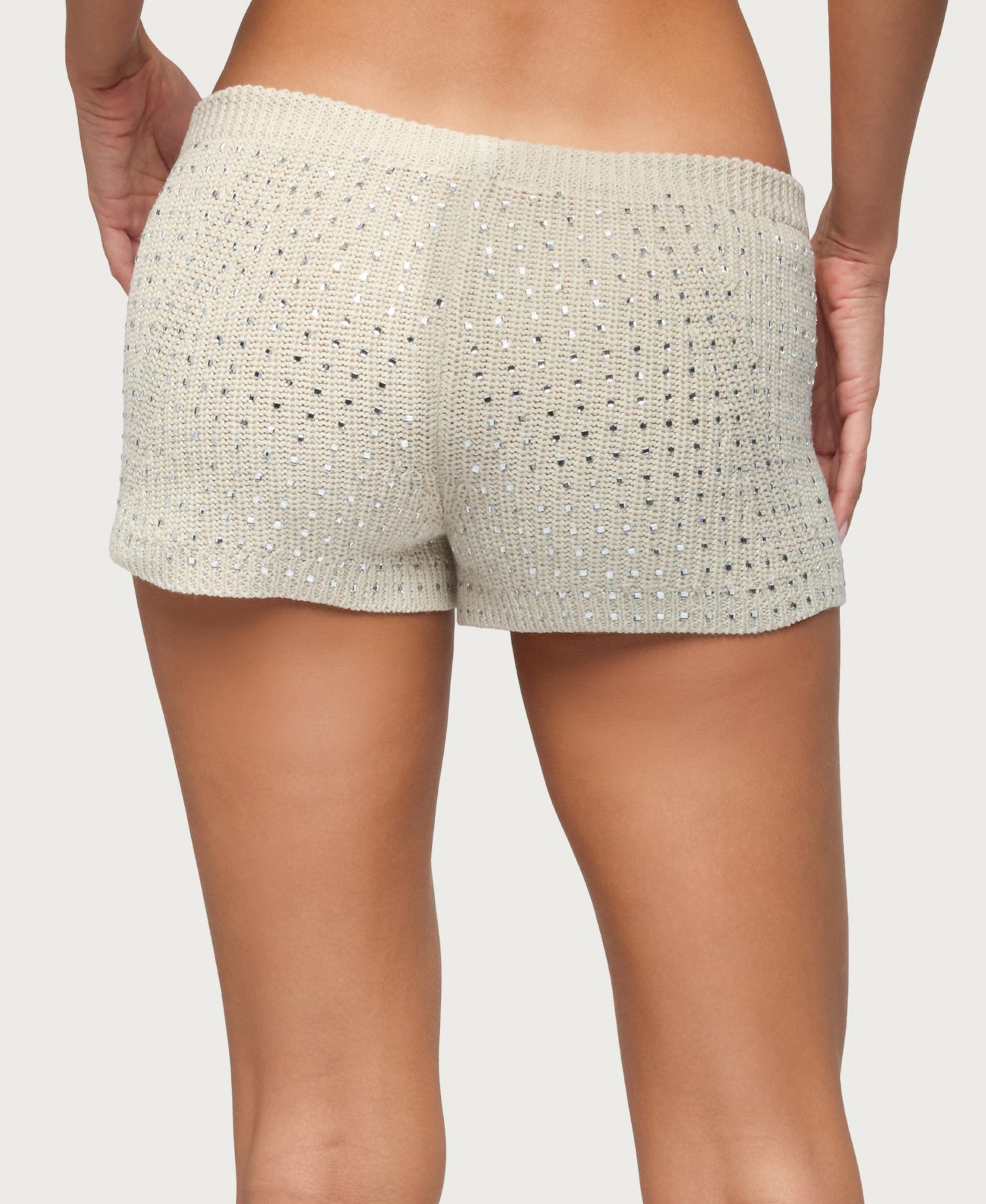 Women's Mackenzie Rhinestone Knit Shorts