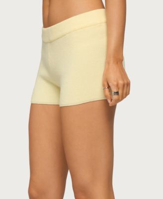 Women's Lorie Mid Rise Ribbed Knit Shorts