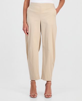 Women's Pull-On Barrel-Leg Ankle Pants 