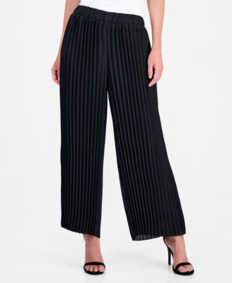 Women's Pleated Wide-Leg Pants, Regular & Petite