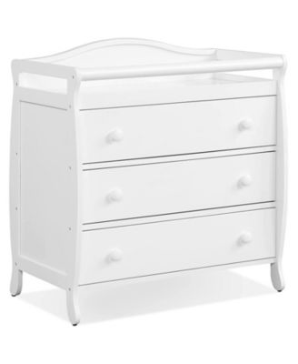 Baby Changing Table with 3 Storage Drawers and Safety Belt