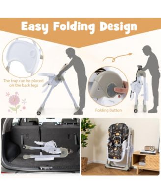 3 in 1 Convertible Baby High Chair for Toddlers