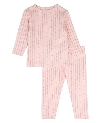 Baby Girls Star Light, Star Bright Pointelle 2 Pc Lounge Set