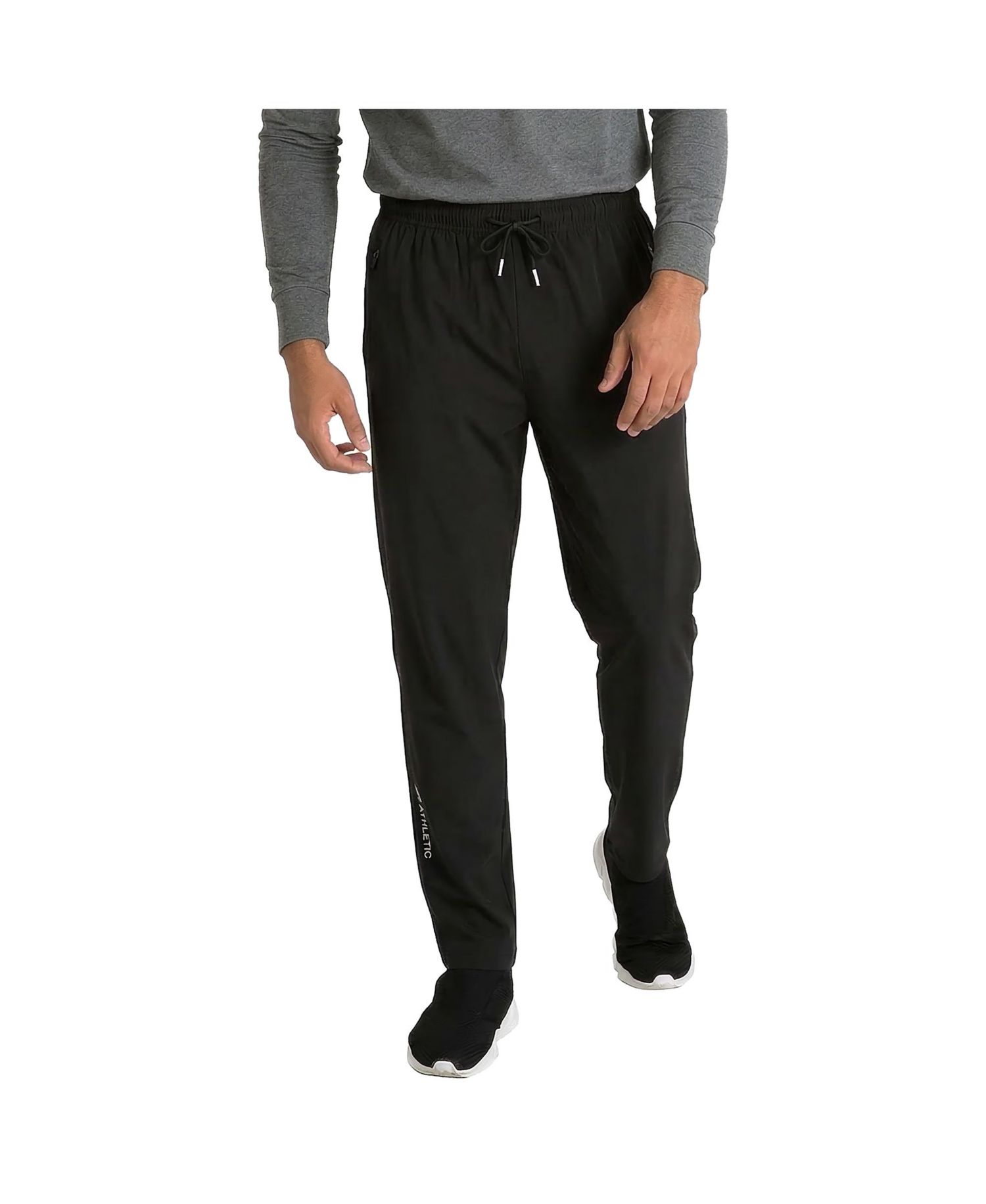 Men's Zipper Cool Tech Pocket Stretch Workout Pants