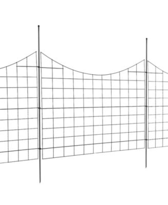 Metal Animal Barrier Fence for Outdoor Patio and Dog Containment