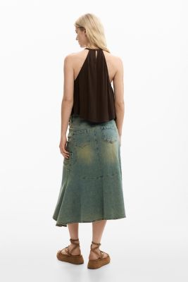 Women's Halter blouse appliques