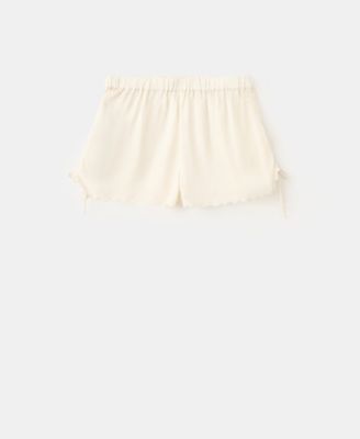 Selection Women's Semi-Sheer Ruched Shorts
