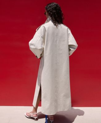 Selection Women's Funnel Neck Buckle Trench Coat