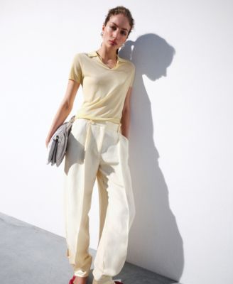 Selection Women's Lyocell Polo-Neck Sweater