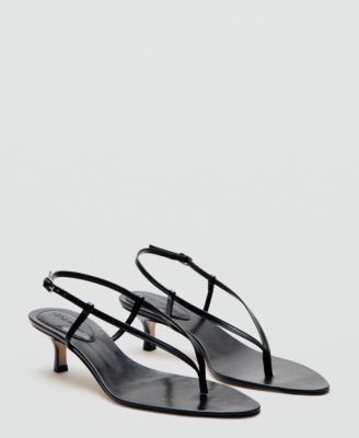 Selection Women's Straps Heeled Leather Sandals