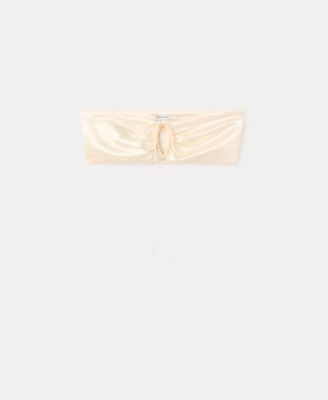 Selection Women's Satin Bandeau Top
