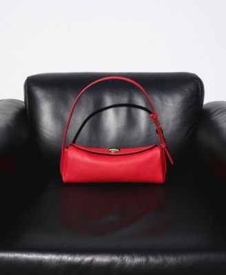 Selection Women's Metal Detail Leather Shoulder Bag