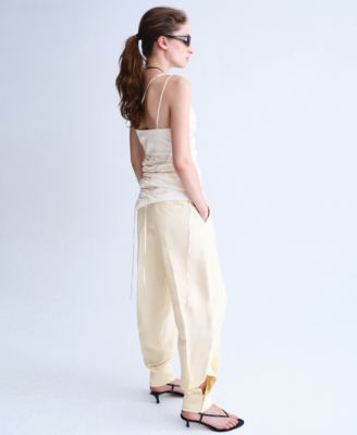 Selection Women's Satin-Finish Balloon Pants