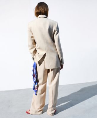 Selection Women's Straight Mid-Rise Suit Pants