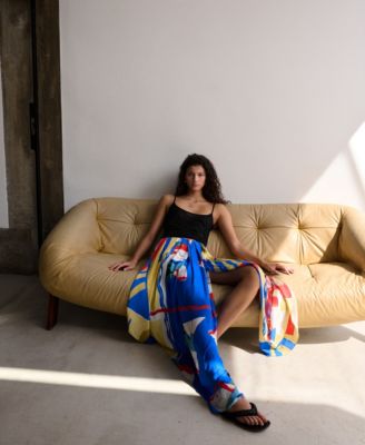 Selection Women's Asymmetrical Printed Skirt