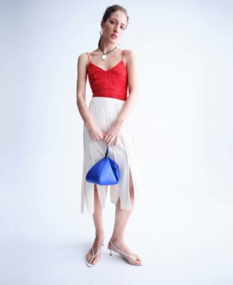 Selection Women's Ruched Lyocell Bodysuit