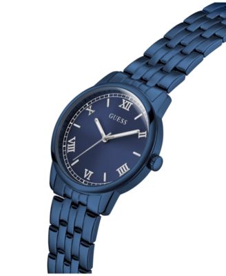 Men's Blue Stainless Steel Analog Watch, 40mm