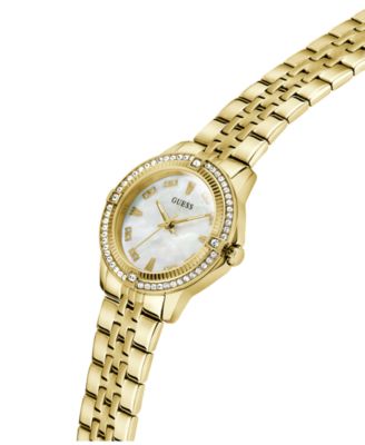 Women's Glitz Gold-Tone Stainless Steel Analog Watch, 32mm