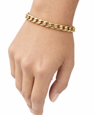 18k Gold Plated Curb Link Bracelet