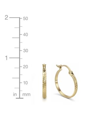 Duo 3 Stone Crystal Earring Hoop, Set of 2