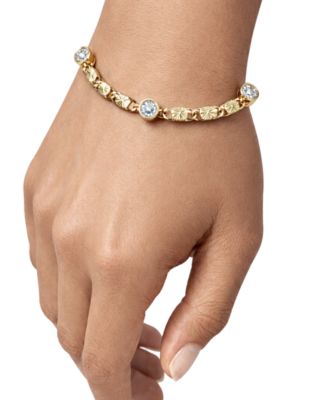 Cubic Zirconia Diamond Cut Chain Bracelet