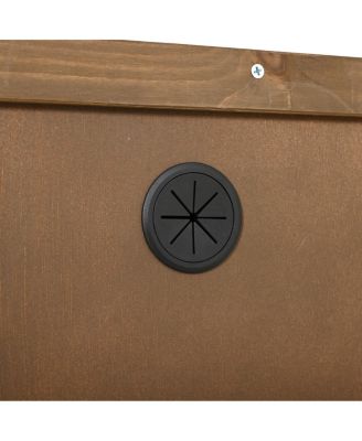 Farmhouse Rolling Outdoor Kitchen Cart Stainless Top