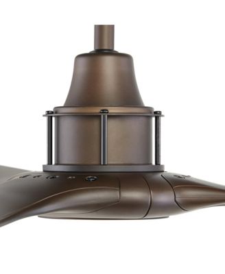 58" Interceptor Bronze Fan with 12-In Rod for 10-Ft Ceiling