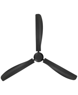56" Sol Matte Black Wet Rated Ceiling Fan with Remote