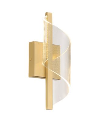 Possini Euro Cecilia 13" High Brushed Gold CCT LED Wall Sconce