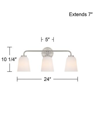 Possini Euro Bouchard 24"W Brushed Nickel 3-Light Bath Vanity Light