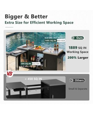  Large Grill Table for Big Green Egg and Kamado Joe