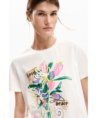 Women's Printed T-Shirt Vase