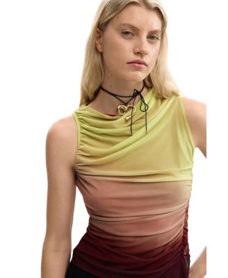 Women's Draped asymmetrical top