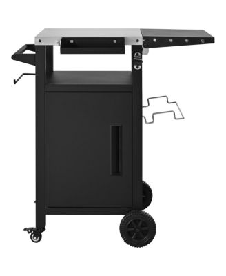  Outdoor Grill Cart Storage and Wheels