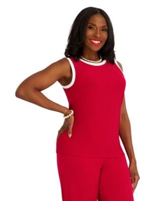 Women's Crewneck Sleeveless Blouse