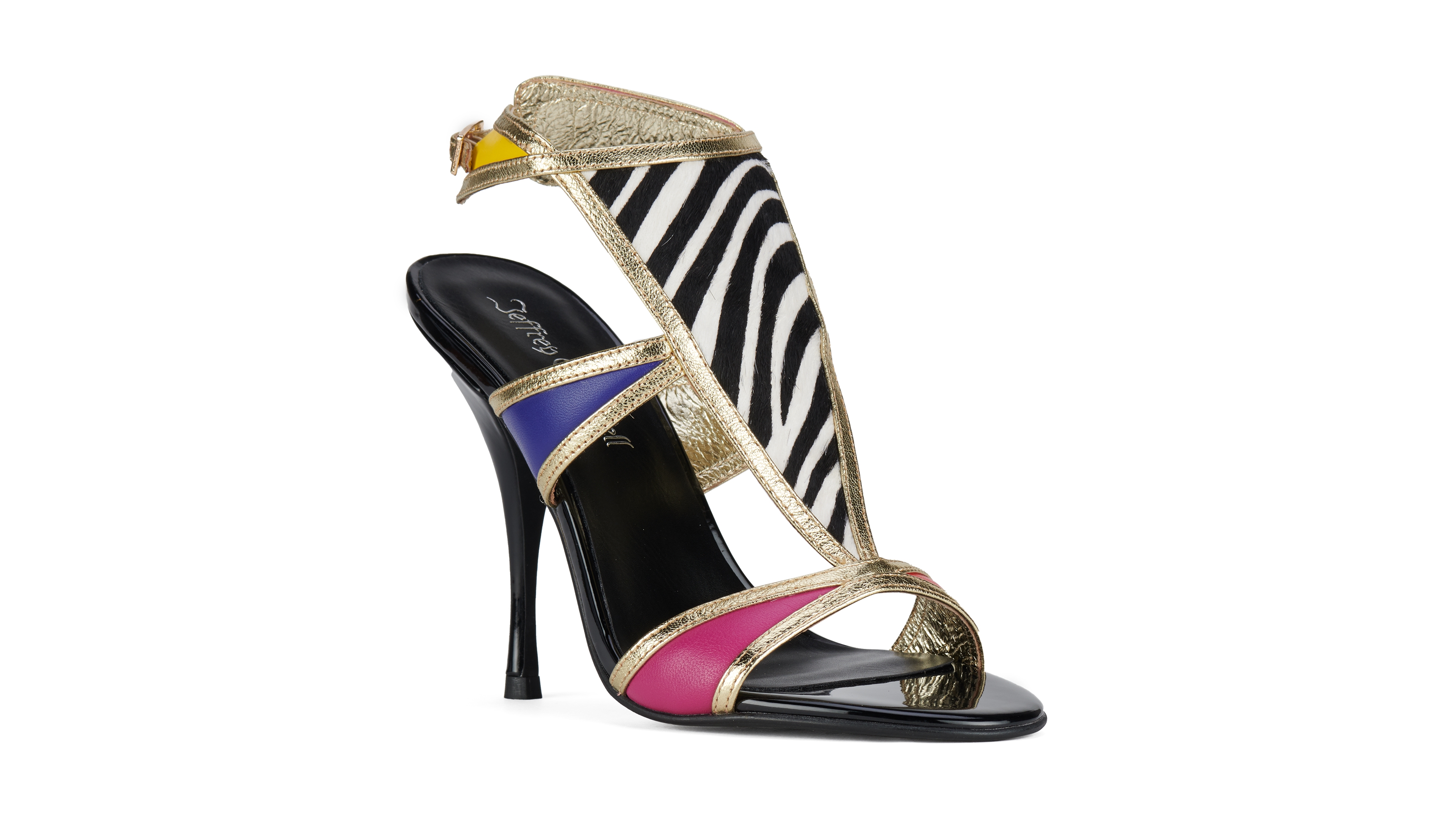 Jeffrey Campbell Women's Kaleido-f T-Starp High Heel Dress Sandals