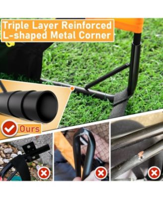 Soccer Goal 7'x5', 6.6 x3.3', 5'x3.6', 4'x3', 3'x2.2' Soccer Net for Kids Backyard